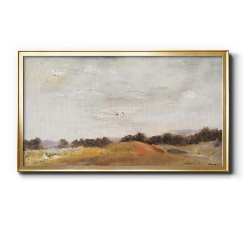 Fields Of Gold, Picture Frame Print on Canvas, Gold - Image 0