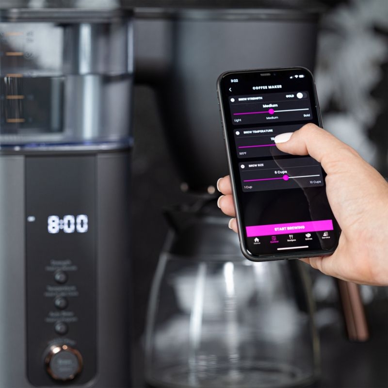 Café ™ Matte Black 10-Cup Drip Coffee Maker with Glass Carafe - Image 5