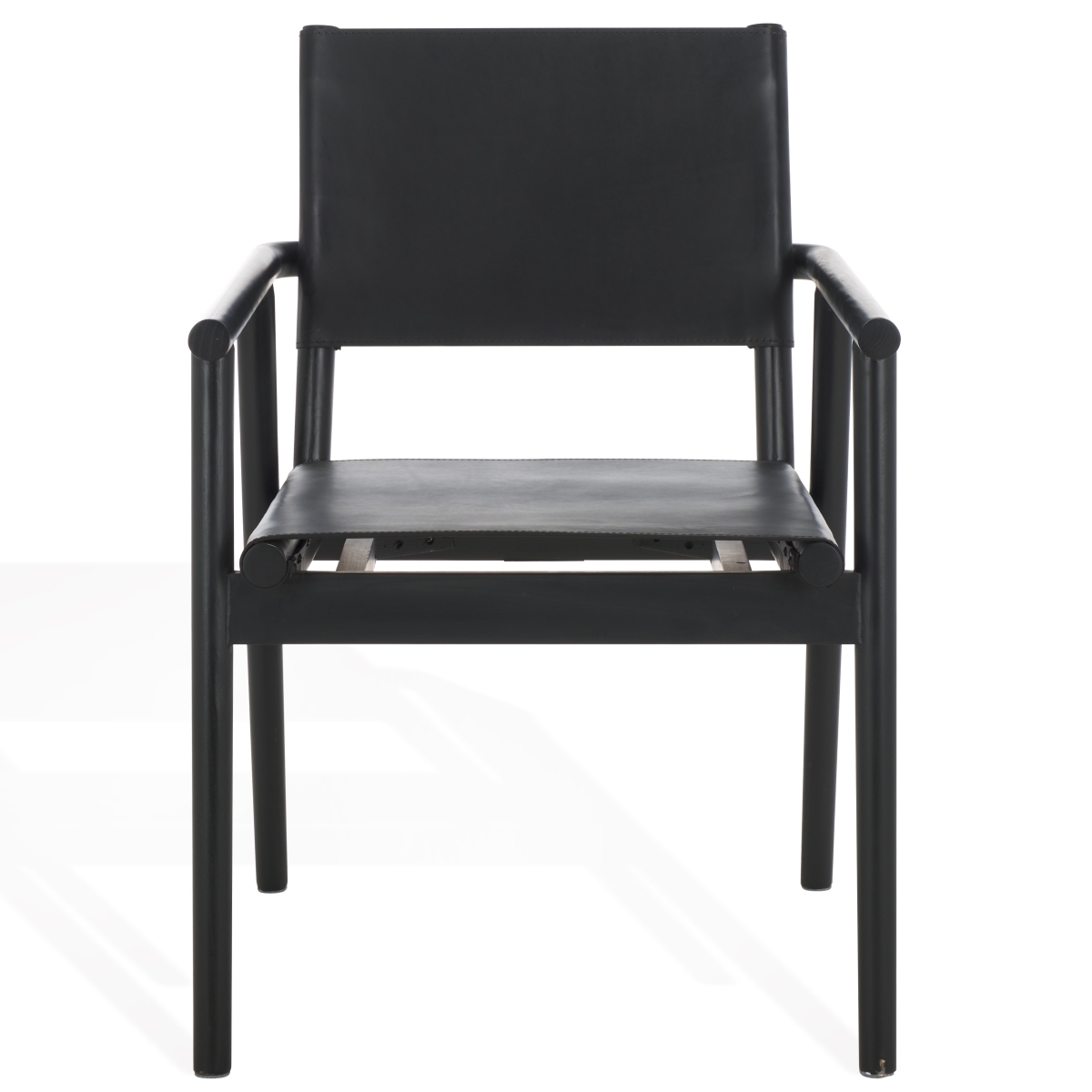 Hutson Leather Dining Chair - Black - Image 0