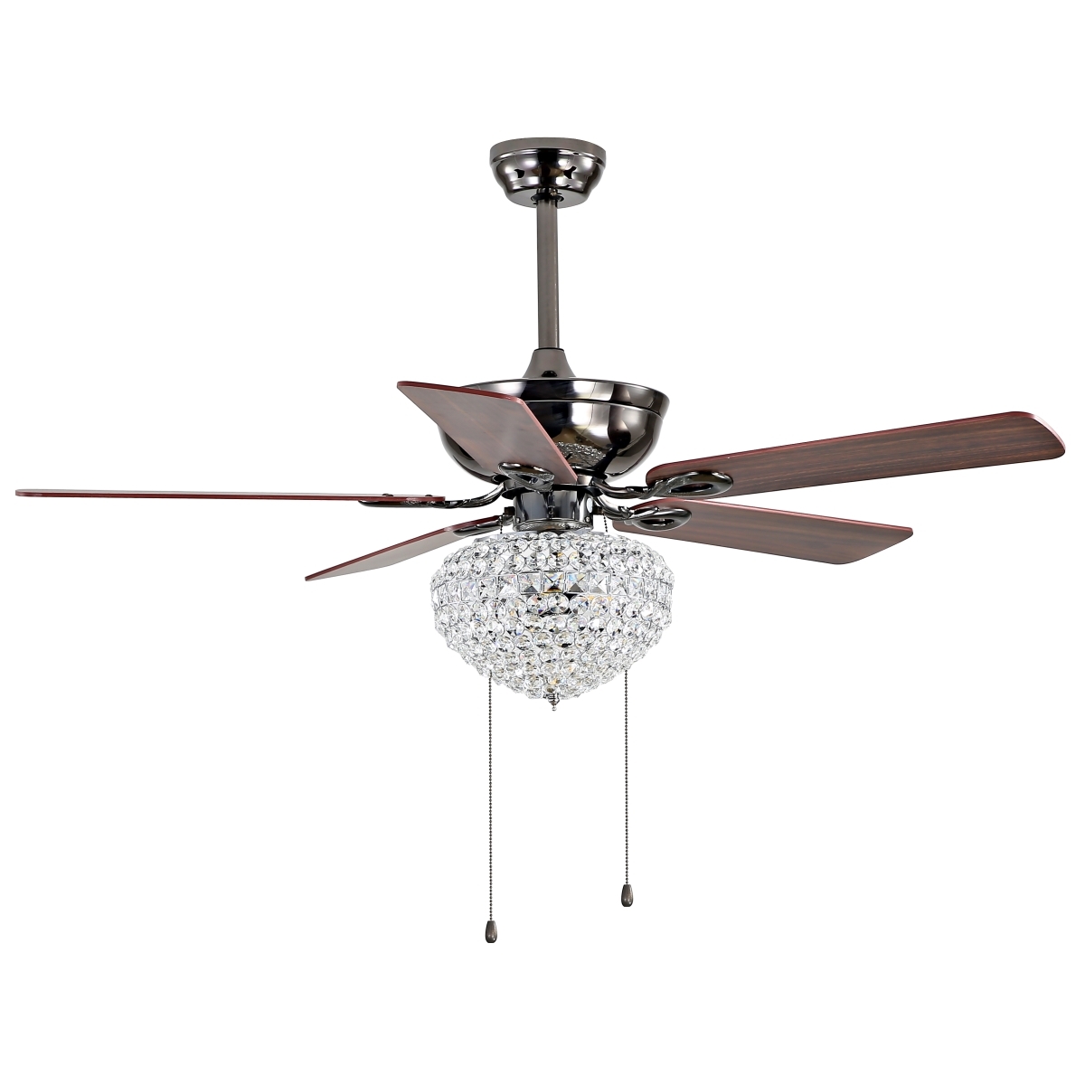 Korla 3 Lt 52 Inch Ceiling Fan - Chrome - Safavieh - Image 3