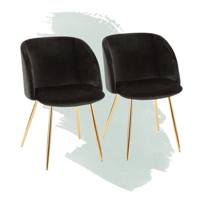 Corinne Velvet Upholstered Arm Chair - Image 0