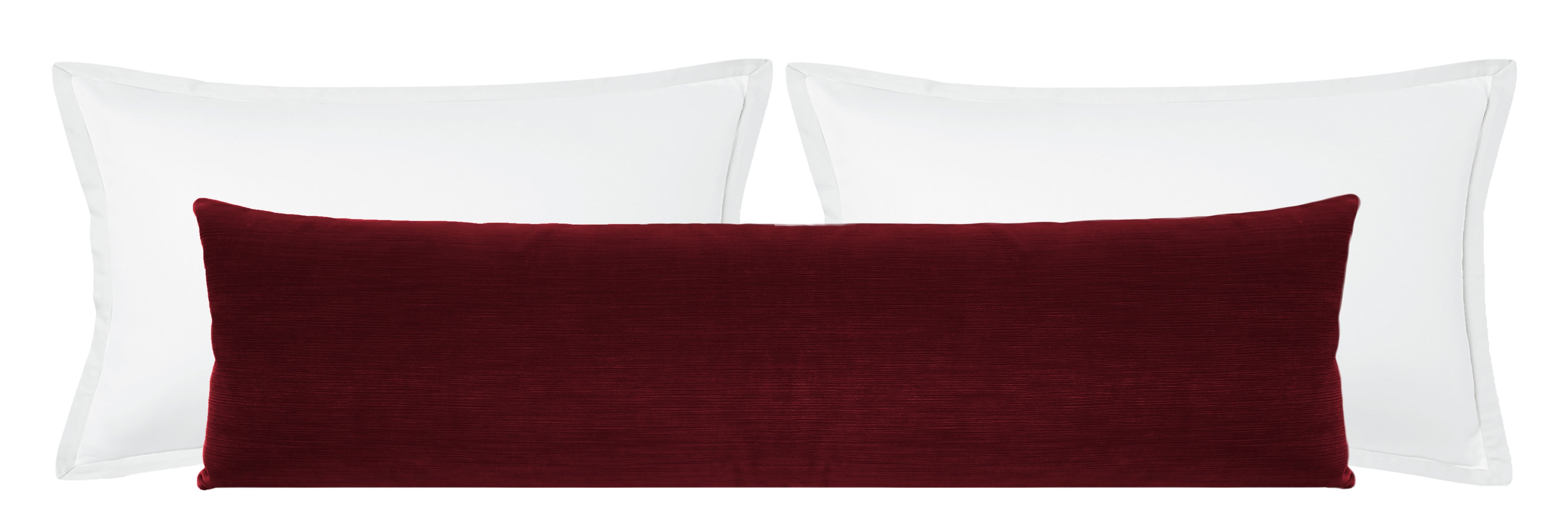 THE XL LUMBAR :: STRIE VELVET // CURRANT - 14" X 48" - Image 2
