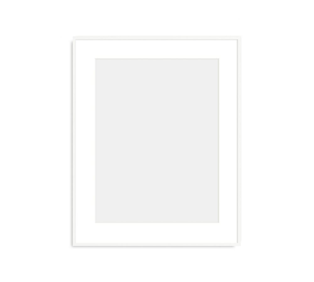 Metal Gallery Frame, 3" Mat, 18x24 - Bright White - Image 0