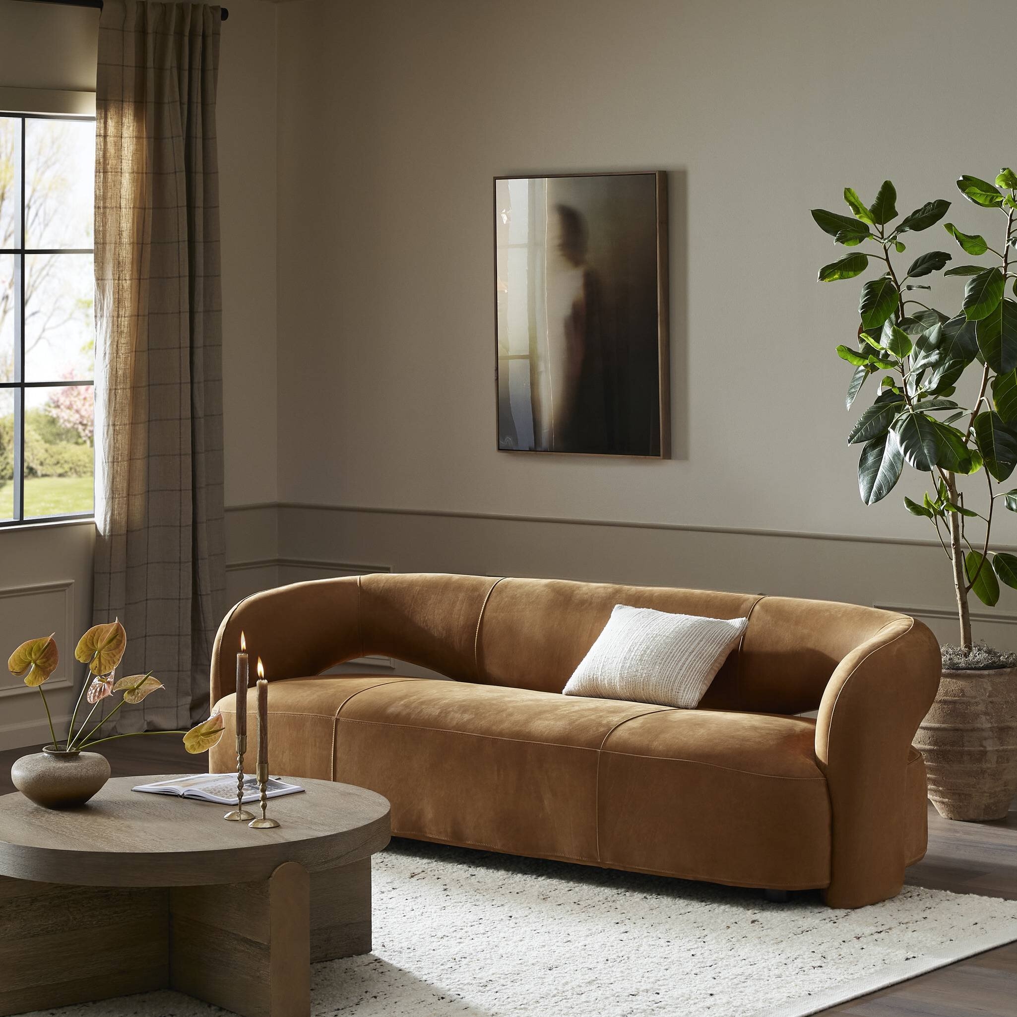 Mazie Sofa - Nubuck Cognac - Image 10