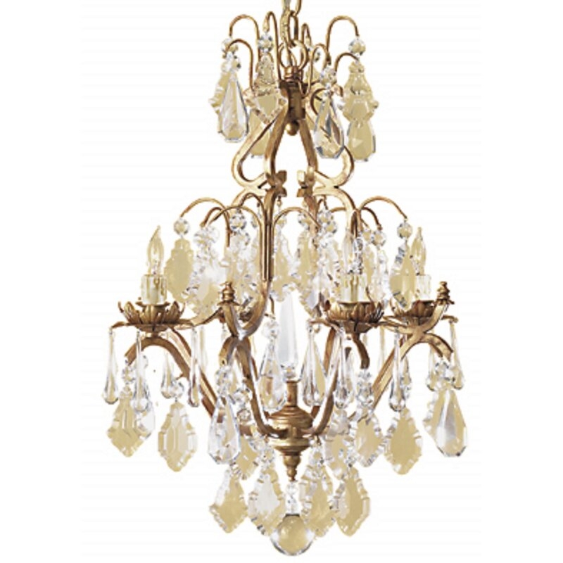 Arte De Mexico 4-Light Candle Style Classic / Traditional Chandelier with Crystal Accents - Image 0