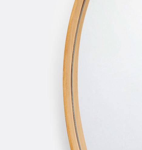 Bentwood Round Wood Mirror - Image 2