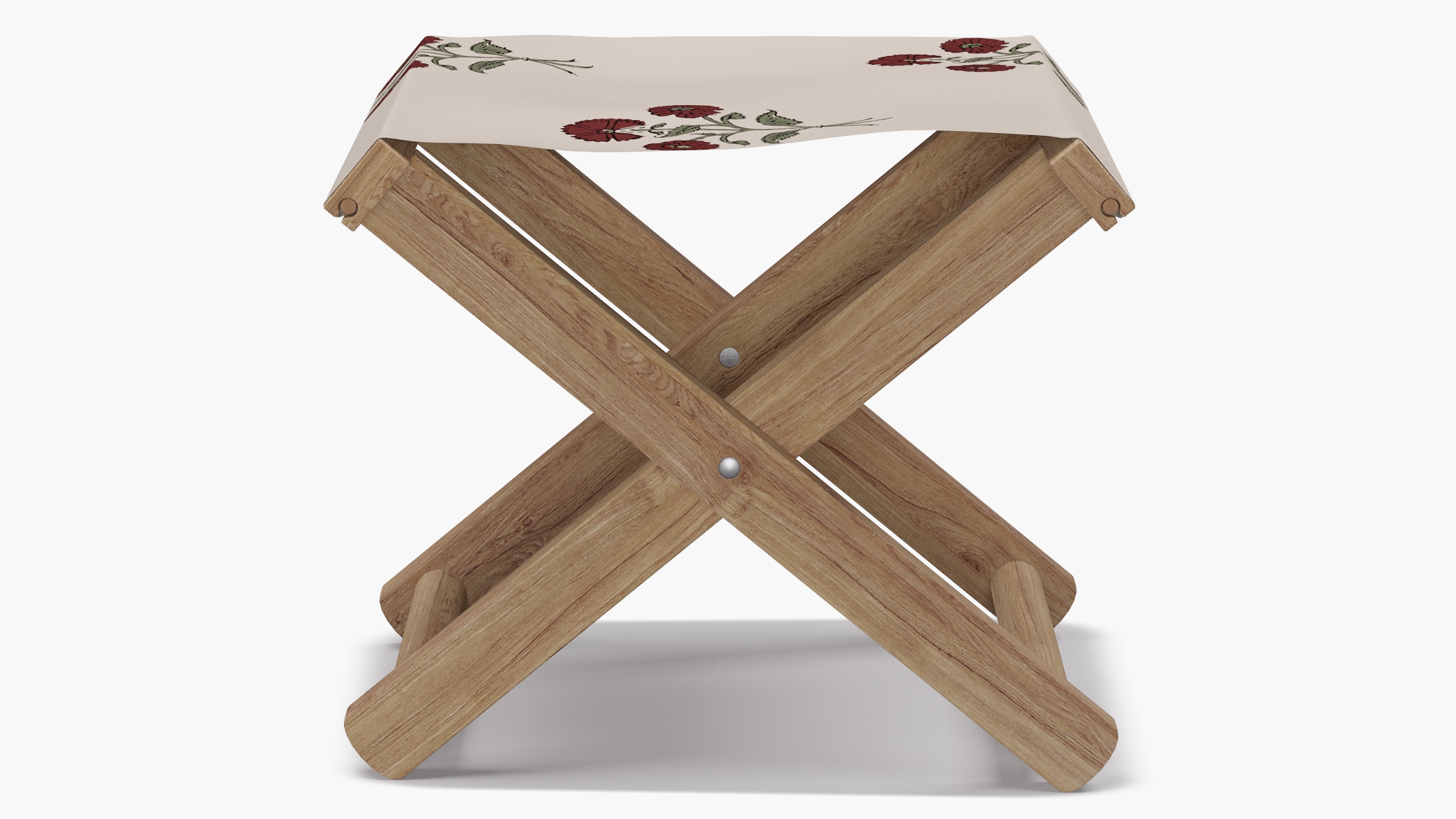 Cabana Stool, Red Delphine - Image 0