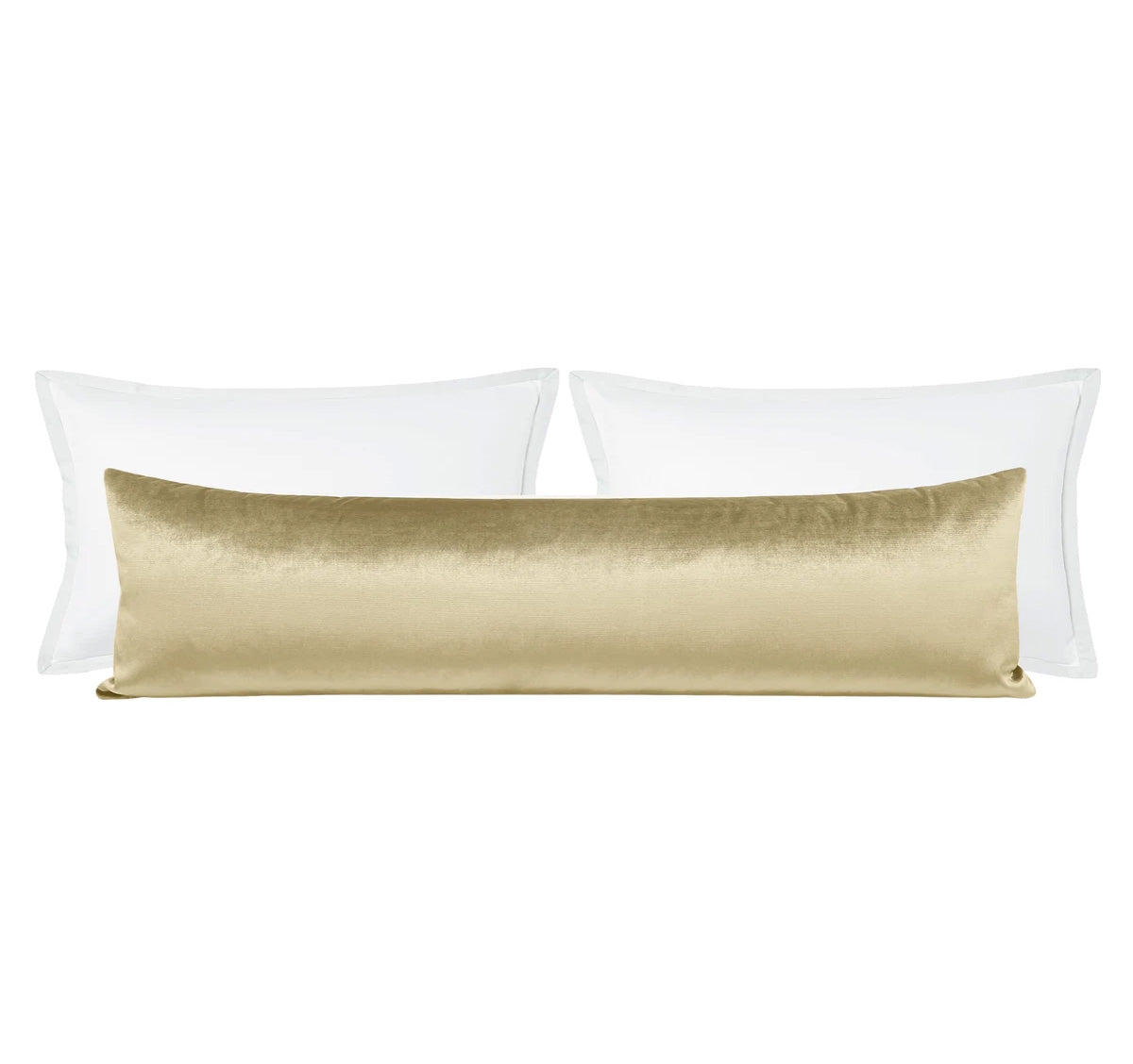 THE XL LUMBAR :: FAUX SILK VELVET // CHAMPAGNE - BY THE YARD - Image 0