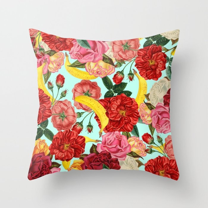 Tropical Forest #society6 #decor #buyart Couch Throw Pillow by 83 Orangesa(r) Art Shop - Cover (24" x 24") with pillow insert - Indoor Pillow - Image 0