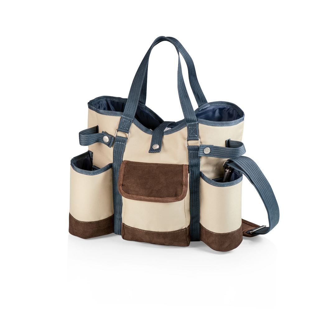 Classic Country Side Wine Tote, Tan - Image 0