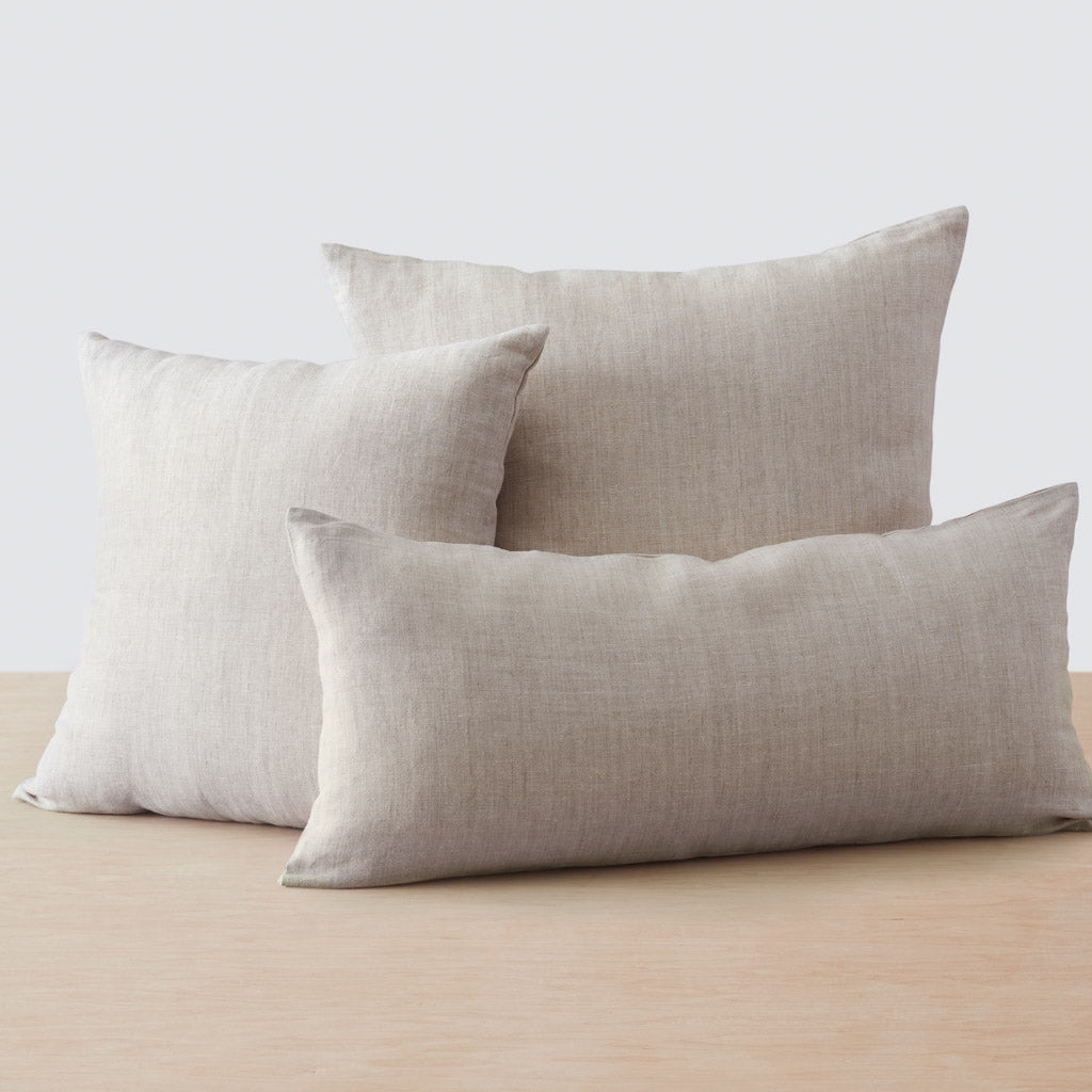 The Citizenry Prisha Linen Pillow | 20" x 20" | Olive - Image 10