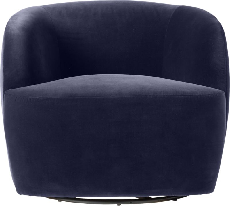 Gwyneth Navy Velvet Chair - Image 2