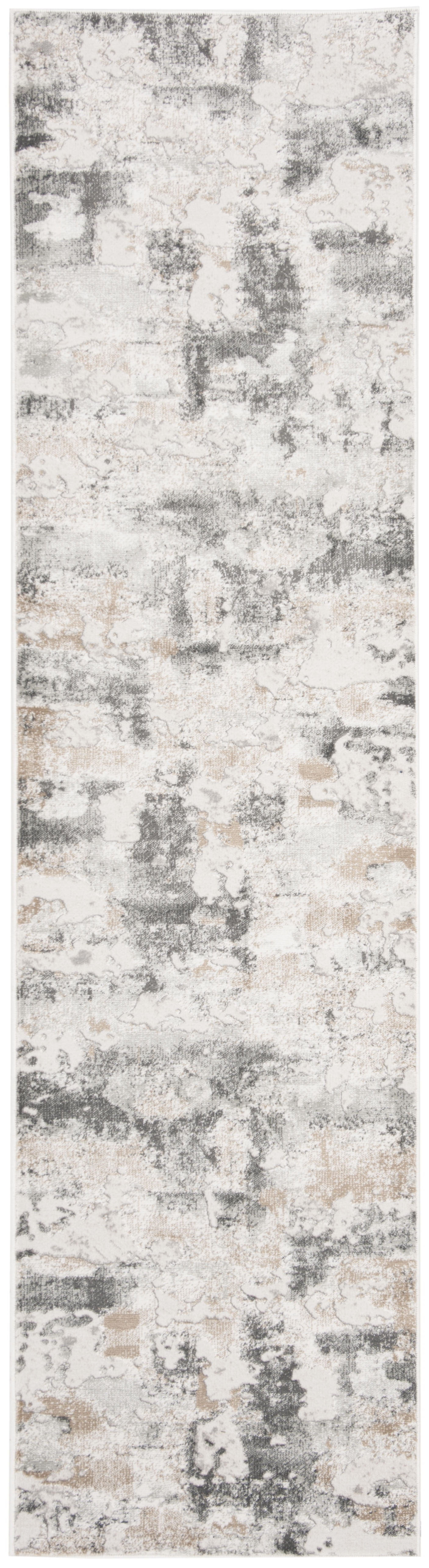 Arlo Home Woven Area Rug, VGE141A, Beige/Charcoal,  2' X 8' - Image 0