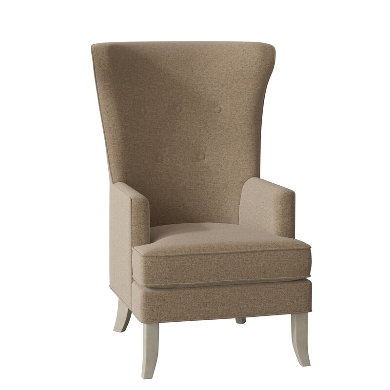 Fairfield Chair Austin Wingback Chair Body Fabric: 3158 Bamboo, Leg Color: Hazelnut - Image 0