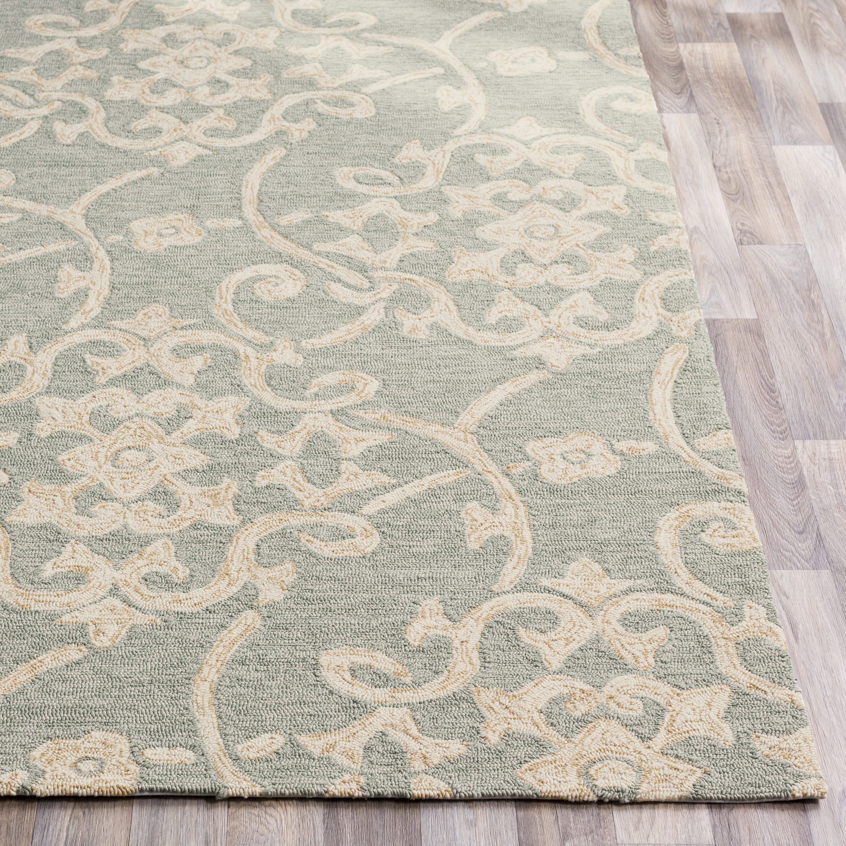 Rain Beige Outdoor 8' x 8' Handmade Rug - Image 2