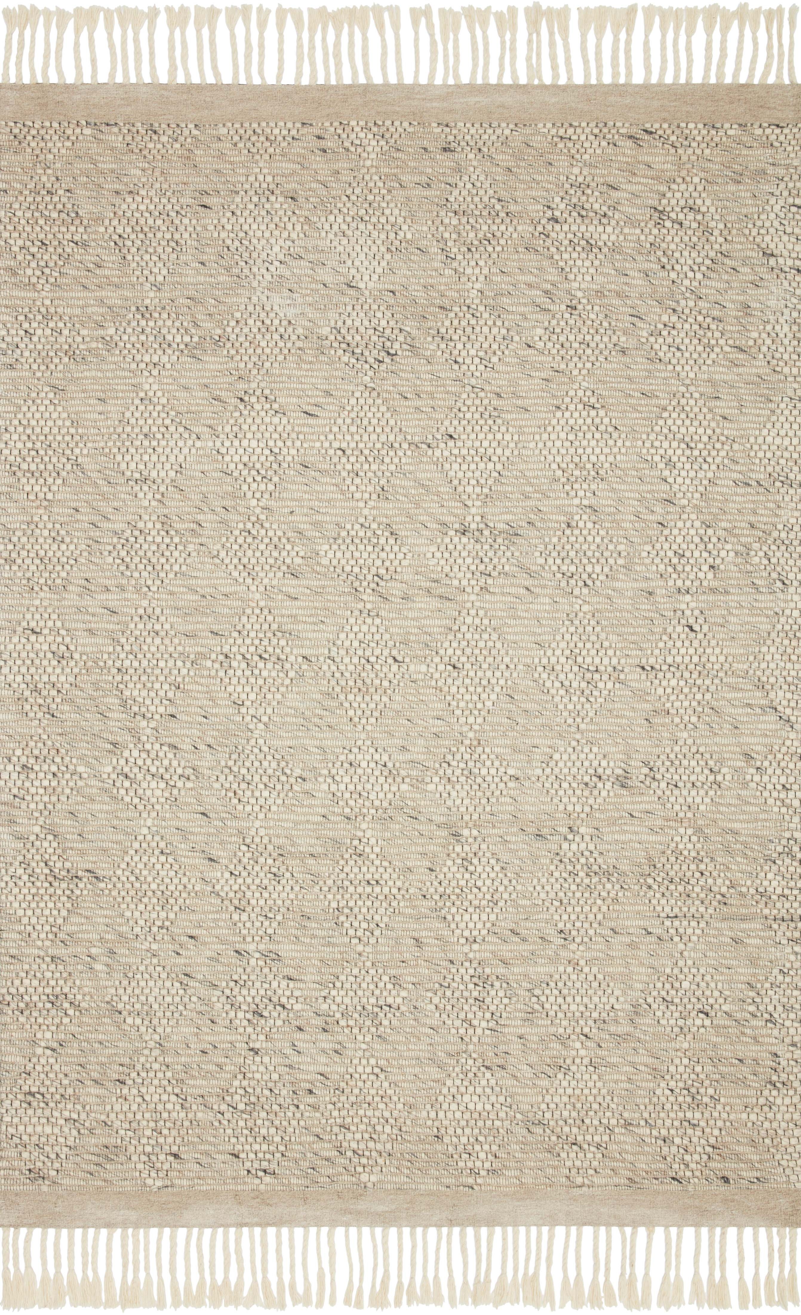 Magnolia Home by Joanna Gaines x Loloi Myra MYR-01 Natural / Denim 18" x 18" Sample - Image 0