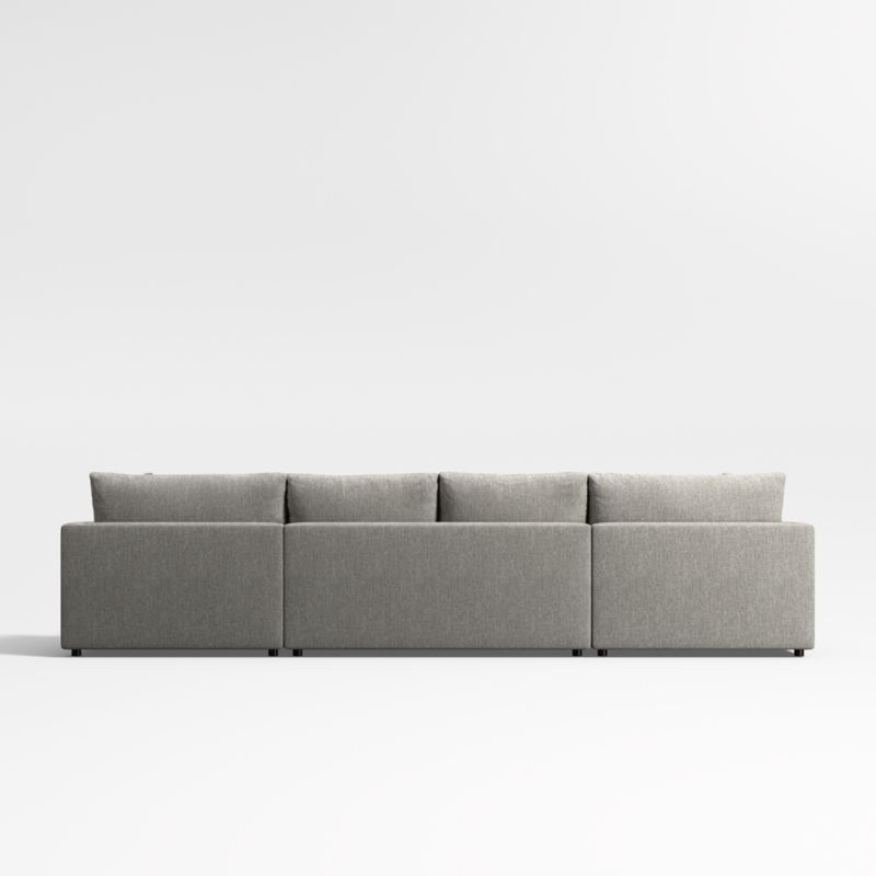 Gather Deep 3-Piece Wide Double Chaise Sectional Sofa - Image 3