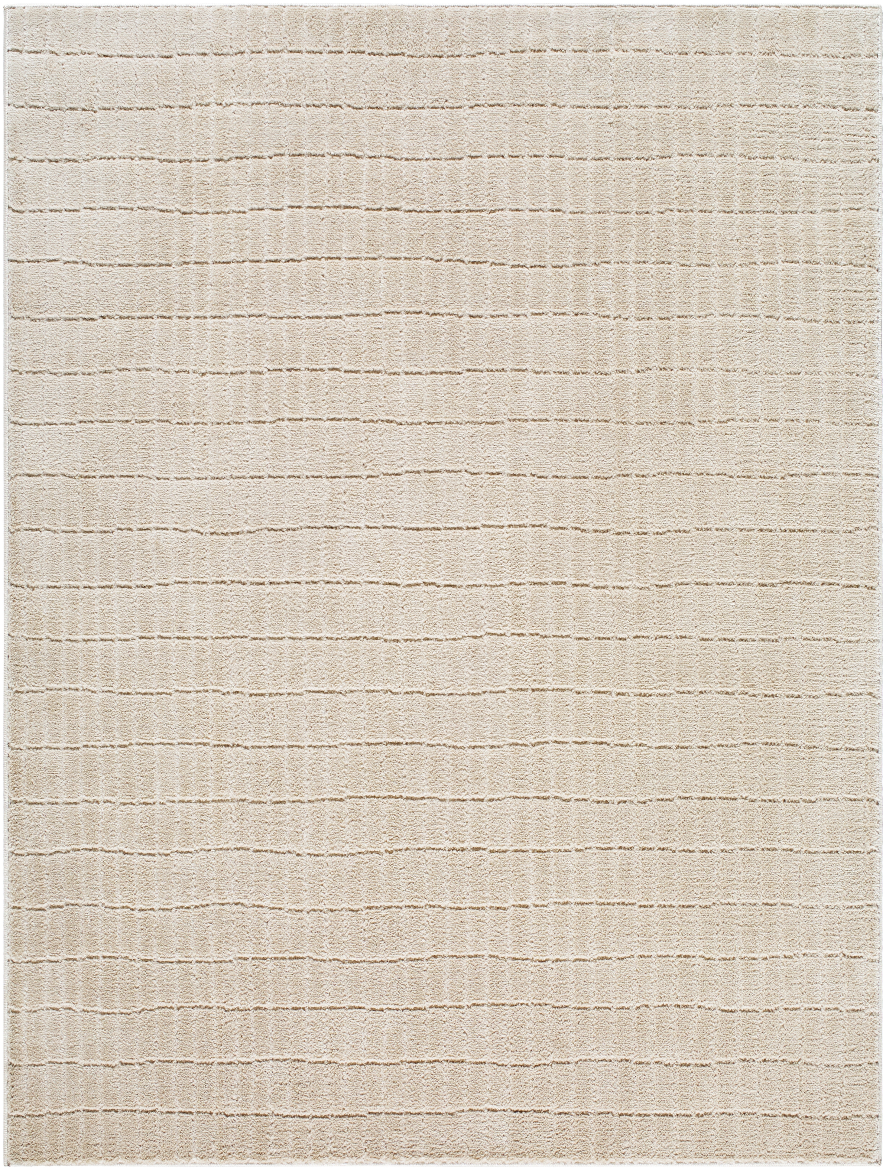 Cascade White Indoor 2'7" x 10' Machine Woven Rug - Image 0