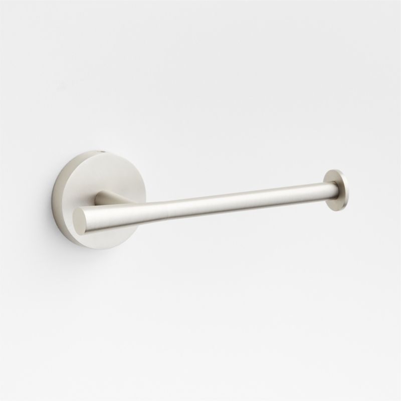 Tapered Brushed Nickel Wall-Mounted Toilet Paper Holder - Image 1