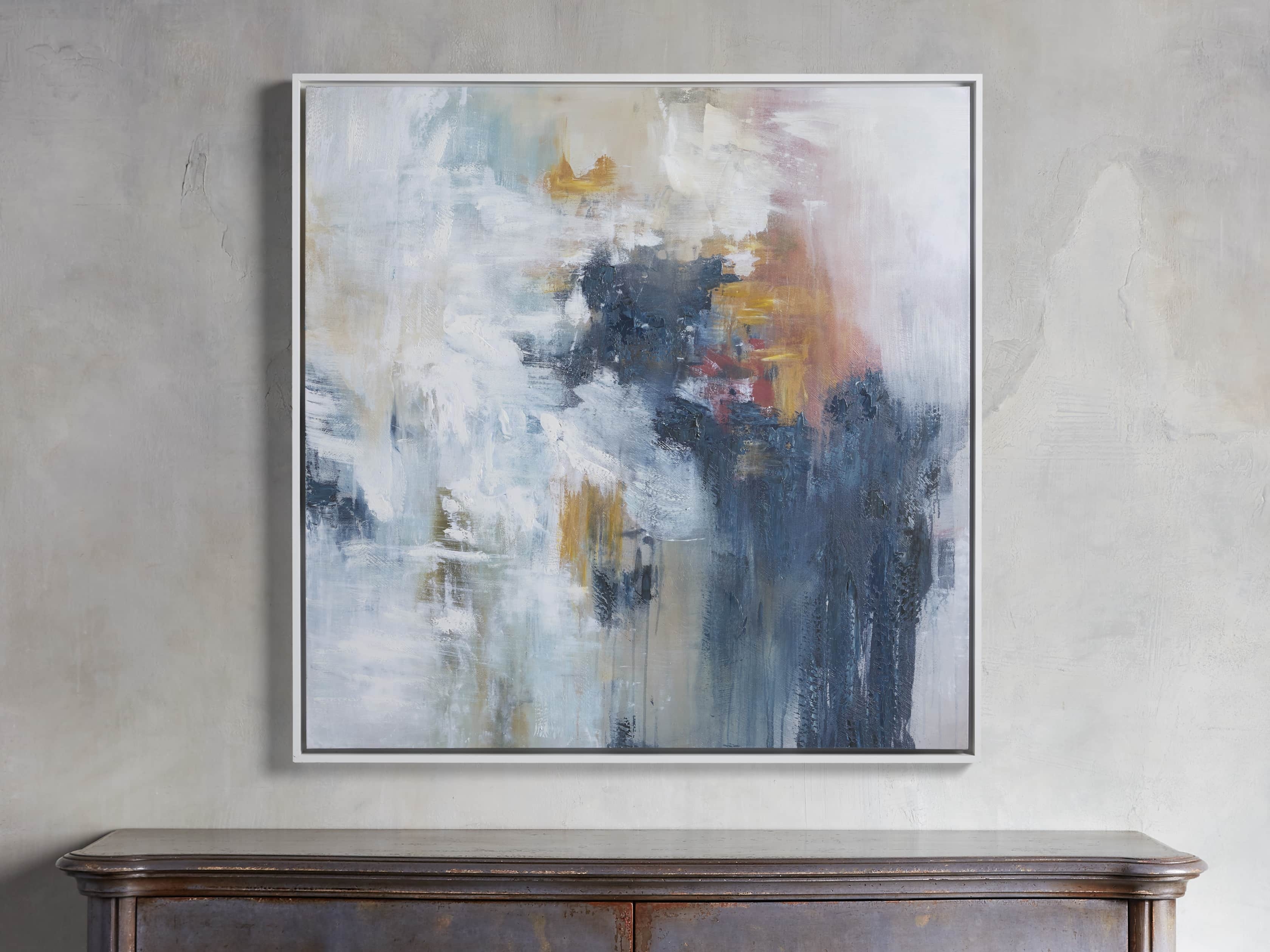 Ultramarine Framed Print in Wood 42" X - Image 0