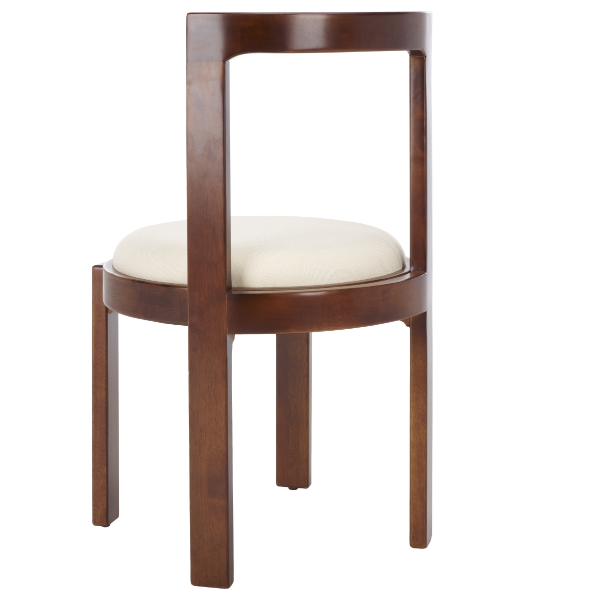Estes Round Dining Chair, Set Of 2 - White/Walnut - Image 8
