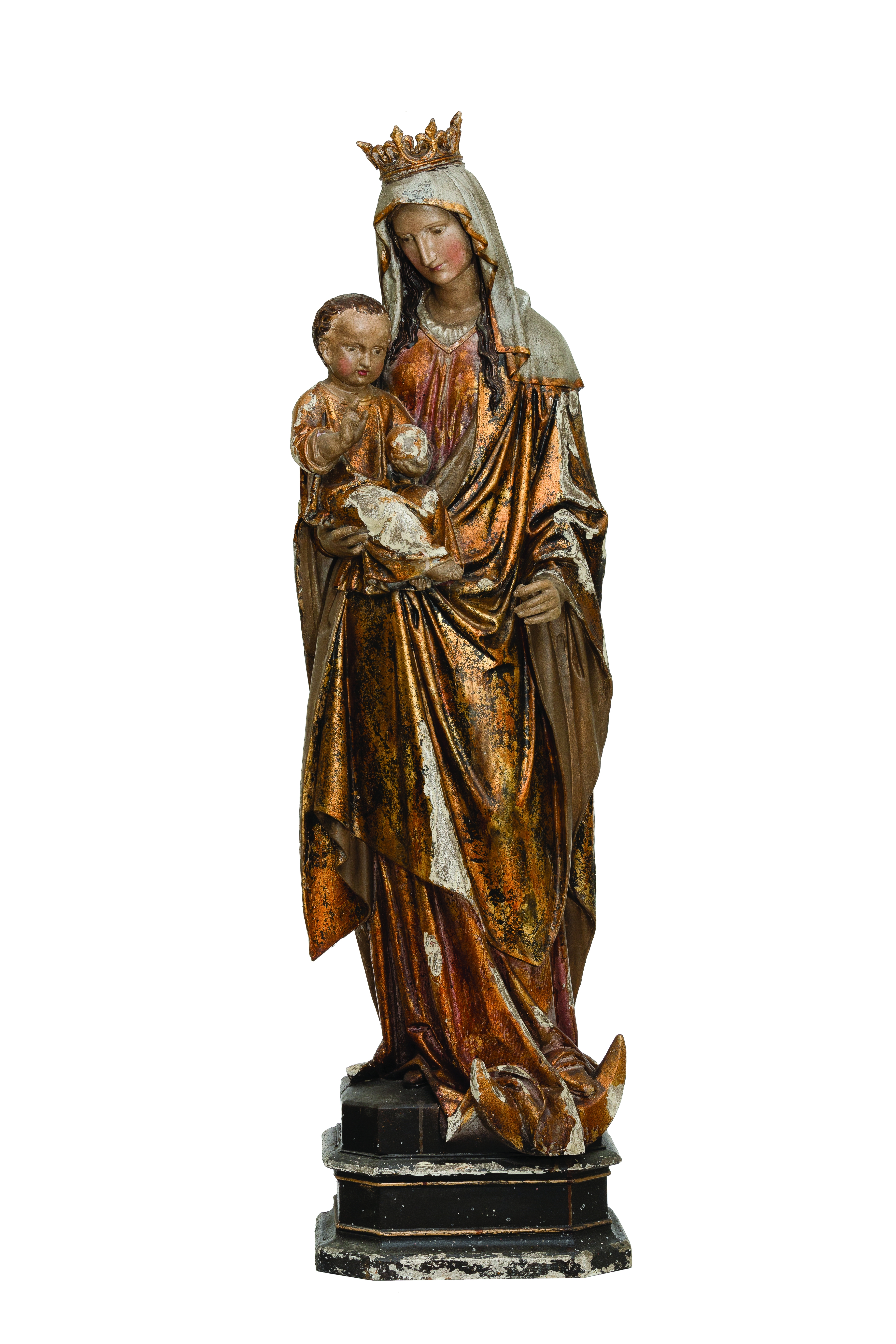 Magnesia Vintage Reproduction Virgin Mary and Child Statue - Image 0