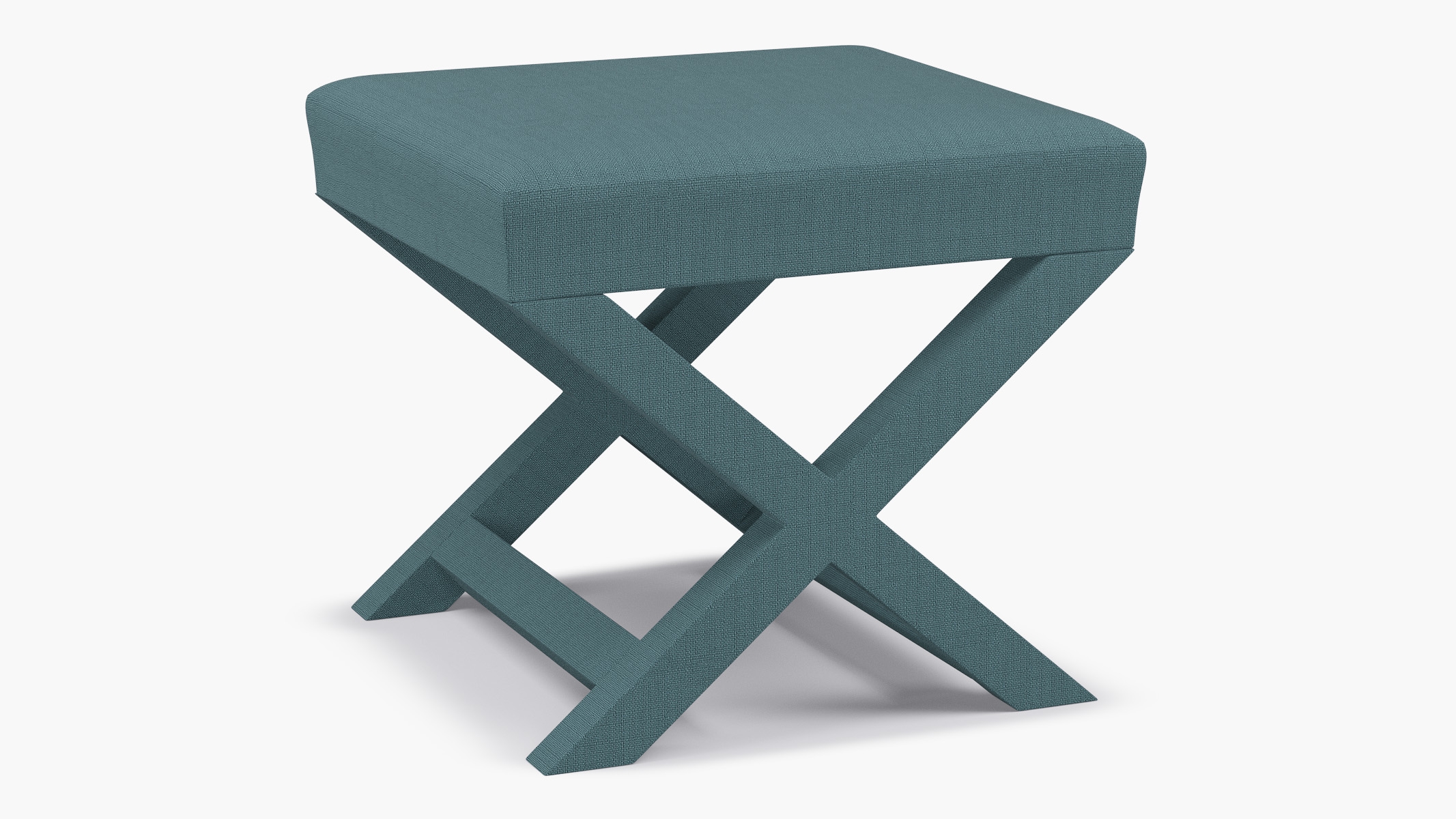 X Bench, Seaglass Everyday Linen - Image 1