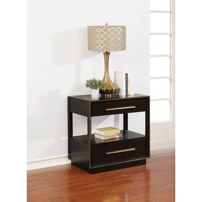 Delevan 1 - Drawer Nightstand in Smoked Peppercorn - Image 0