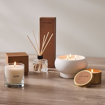 Alura Collection, Tin Candle, Cedar Woods - Image 1