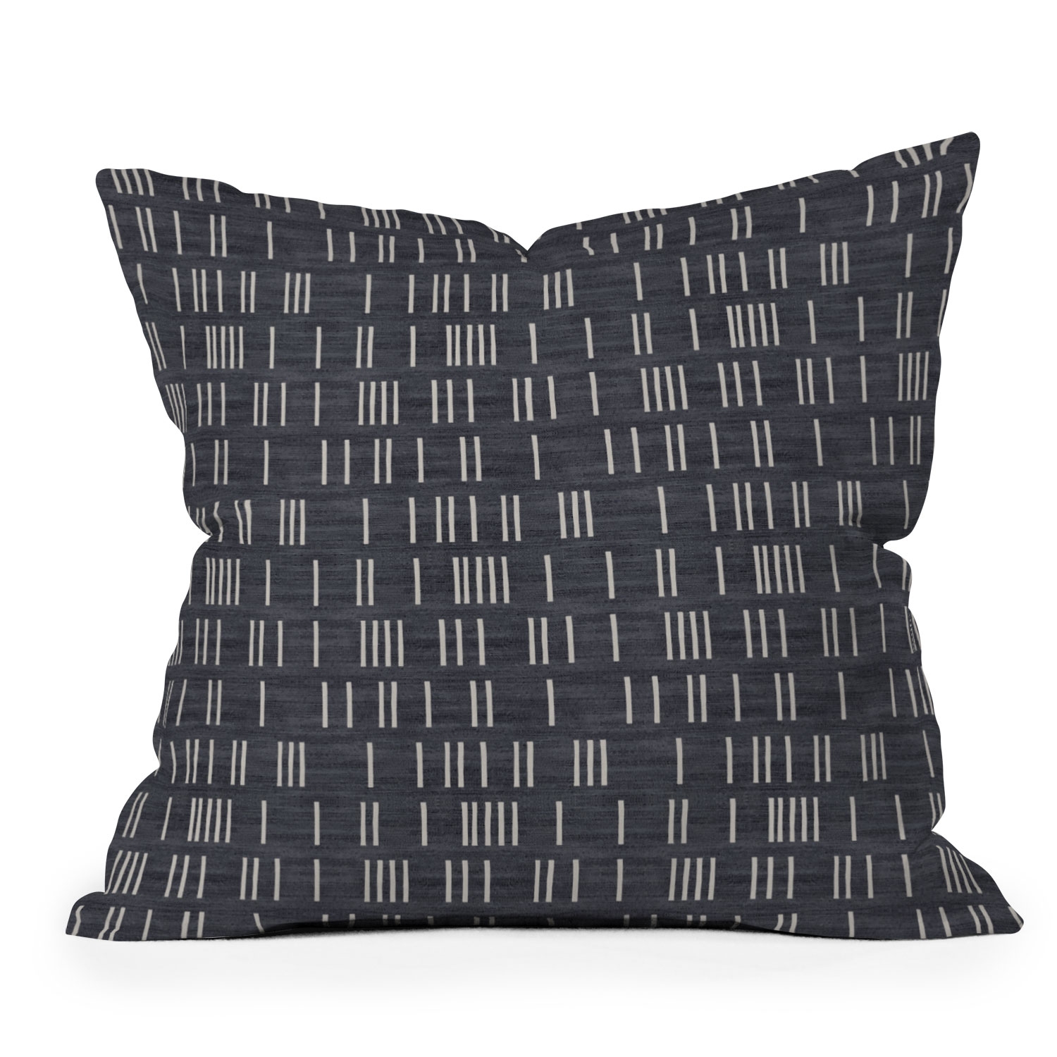 Bogo Denim Mudcloth by Holli Zollinger - Outdoor Throw Pillow 26" x 26" - Image 0