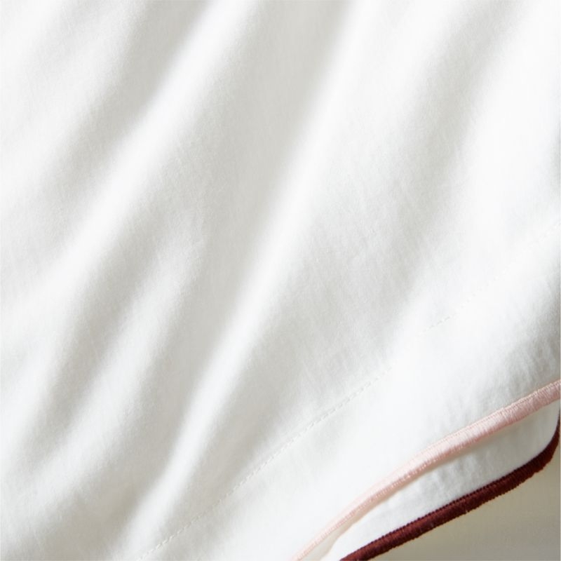 Serenity Double Flange Warm Colorway Organic Cotton Sateen Kids Twin Duvet Cover by Jeremiah Brent - Image 5