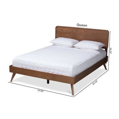 Colletti Mid-Century Modern Platform Bed - Image 0