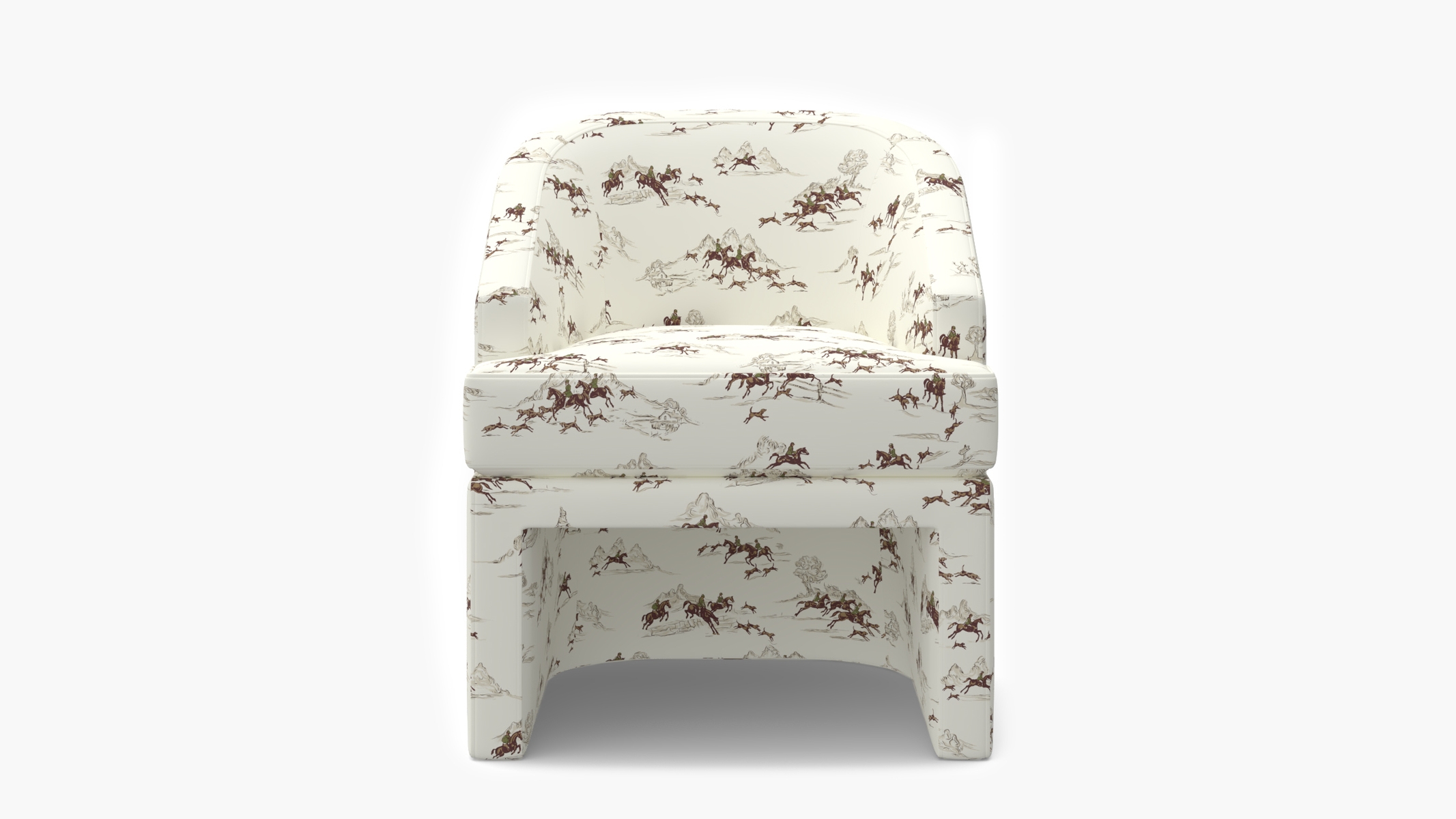 Arco Dining Chair, Green Cotswold Hunt - Image 1