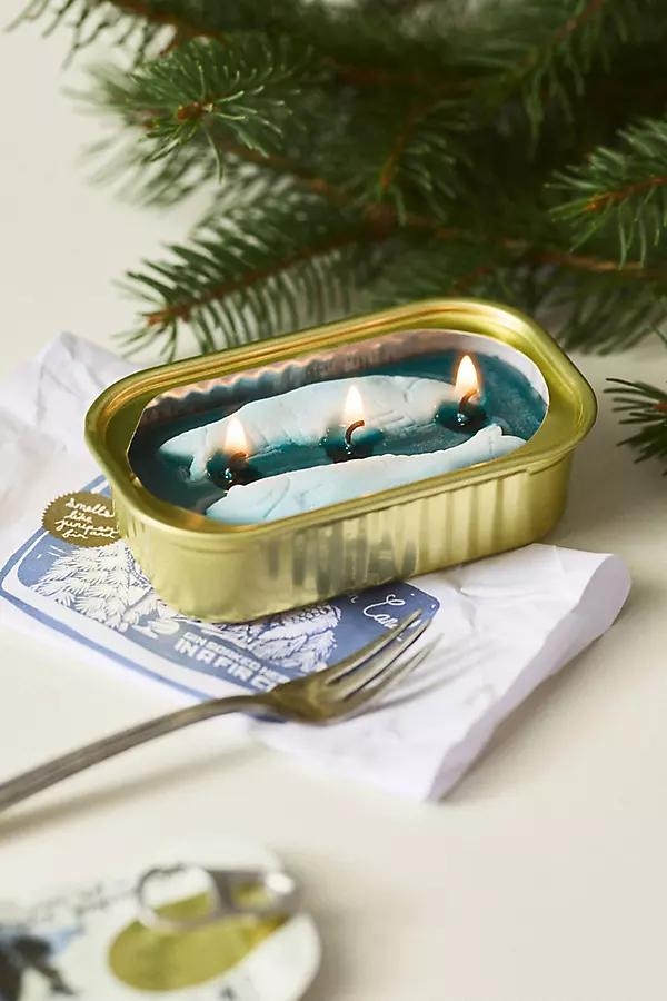 The Original Tinned Fish Candle Woody Juniper & Fir Aluminum Candle - Image 0