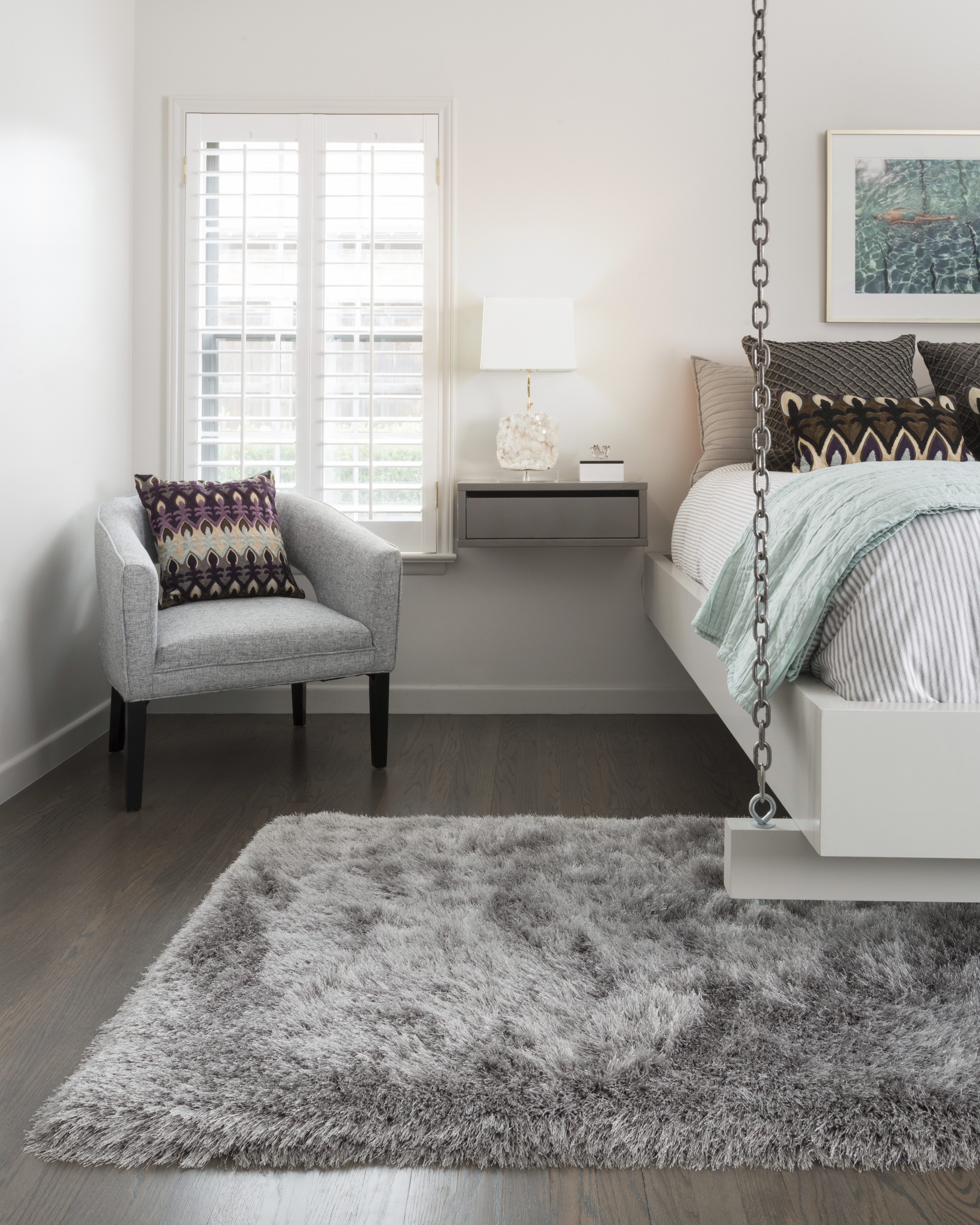 Loloi Orian Shag OR-01 Silver 2'-3" x 3'-9" - Image 1