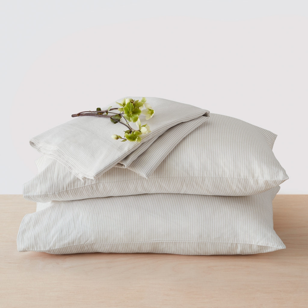 The Citizenry Organic Resort Cotton Bed Sheet Set | Full | White - Image 6
