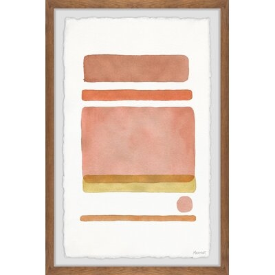 Dot in Between Lines V' by Marmont Hill Picture Frame Print on Paper - Image 0