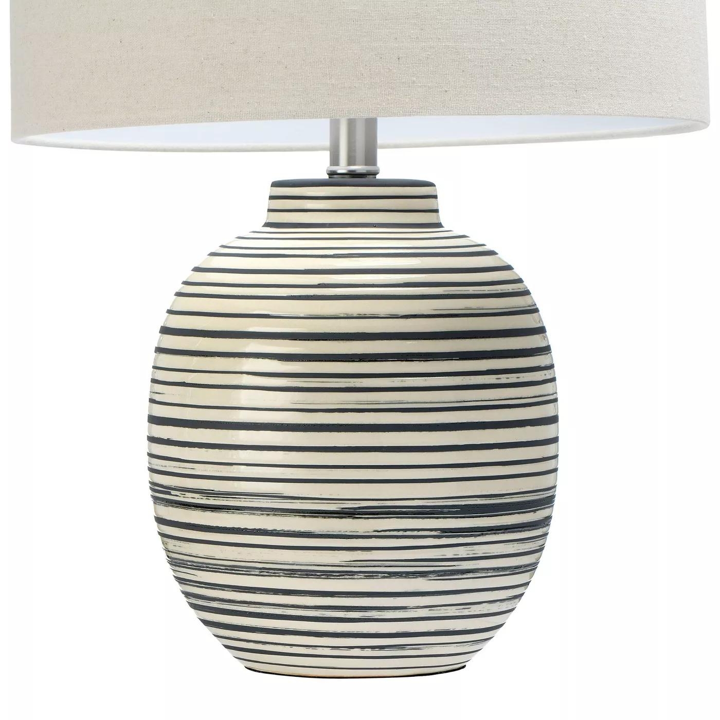23" Ceramic Textured Striped Table Lamp - Image 2