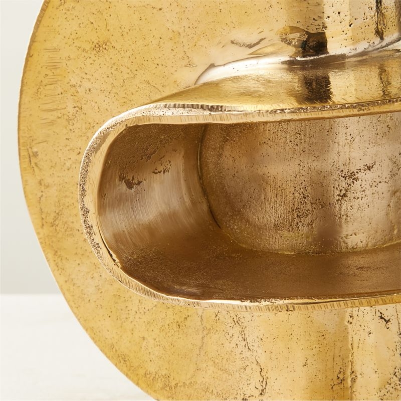 Euclid Cast Brass Decorative Object - Image 1