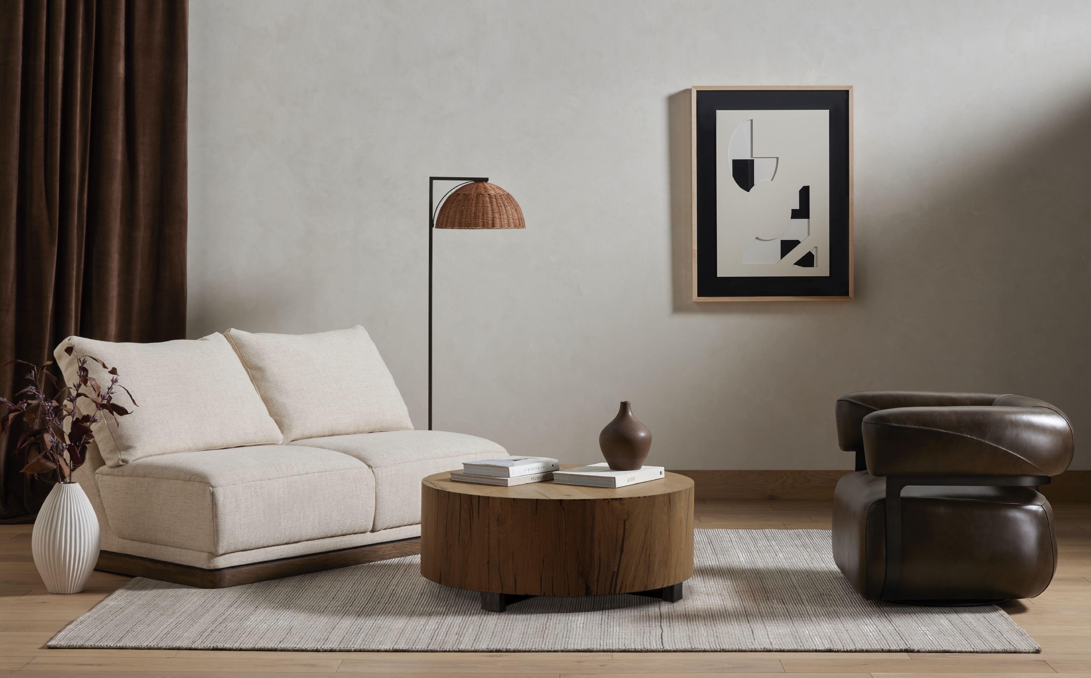 Hudson Round Coffee Table - Natural Yukas Resin - Image 9