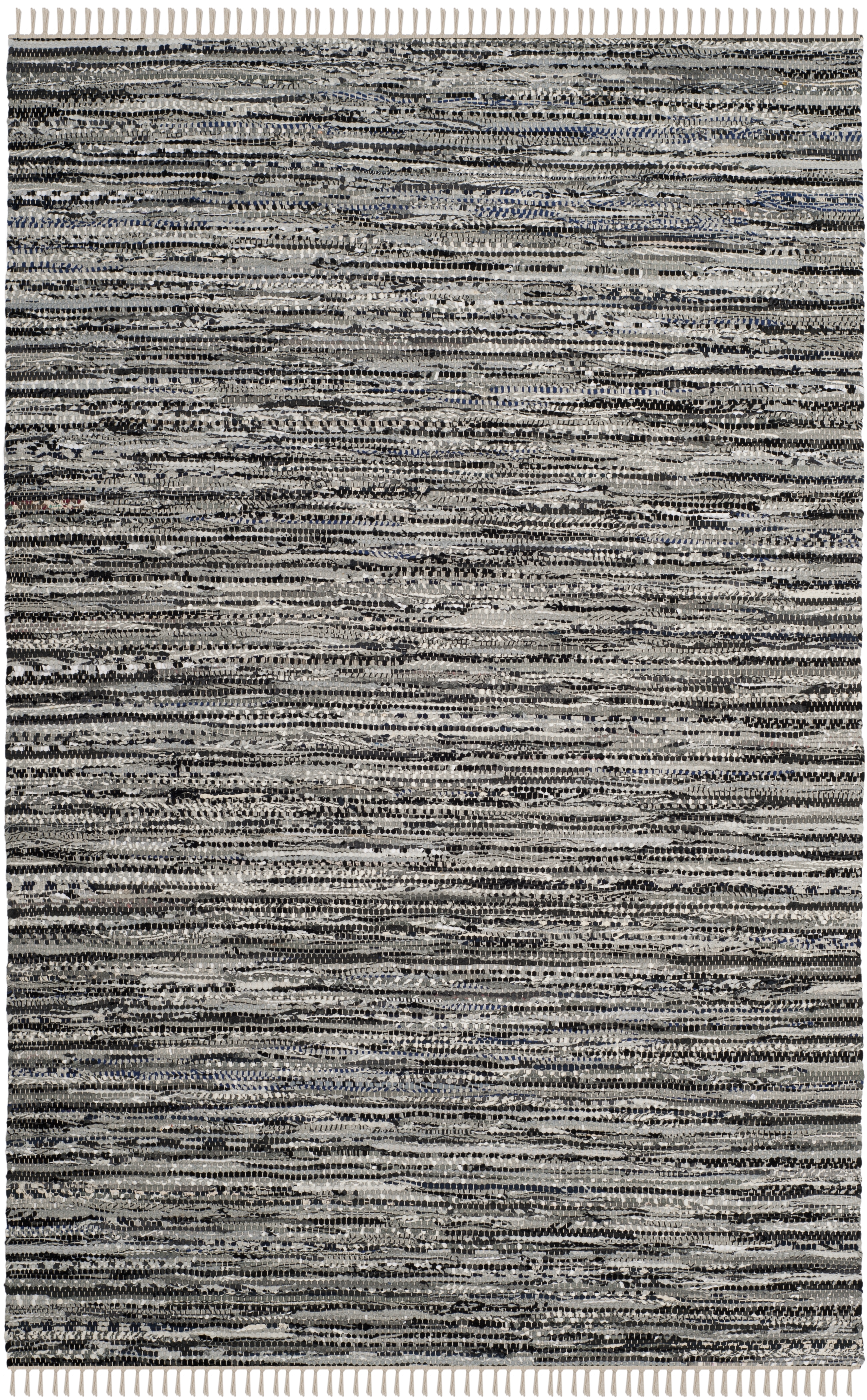 Arlo Home Hand Woven Area Rug, RAR128A, Grey,  6' X 9' - Image 0