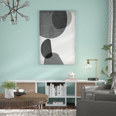 'Gray Shapes I' Painting on Canvas - Image 0