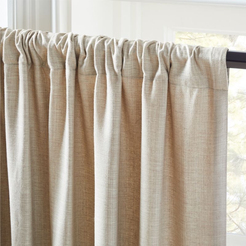 Mali Silk Natural Curtain Panel 48"x108" - Image 4