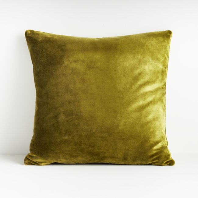 Regis Green 20" Velvet Pillow - Image 0
