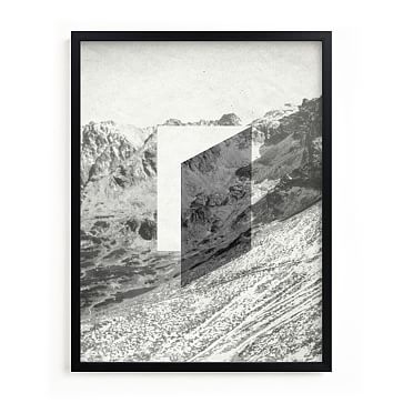 Minted Mountain View, 18X24, Full Bleed Framed Print, Black Wood Frame - Image 0
