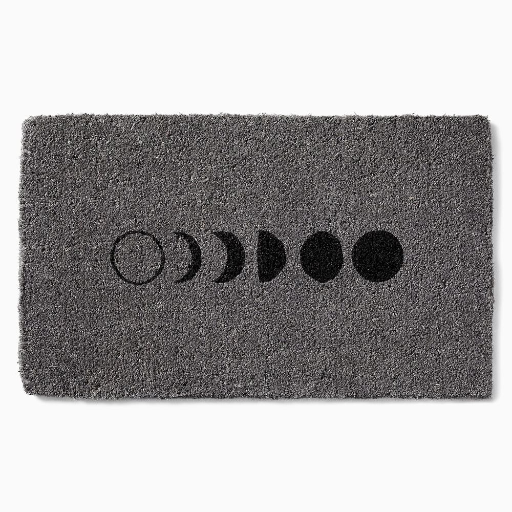 Moon Phase Doormat, 18x30, Gray - Image 0