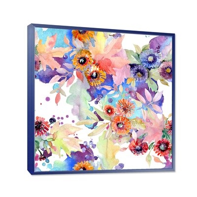 Bouquet Floral Botanical Flowers - Modern Canvas Wall Art Print-37085 - Image 0