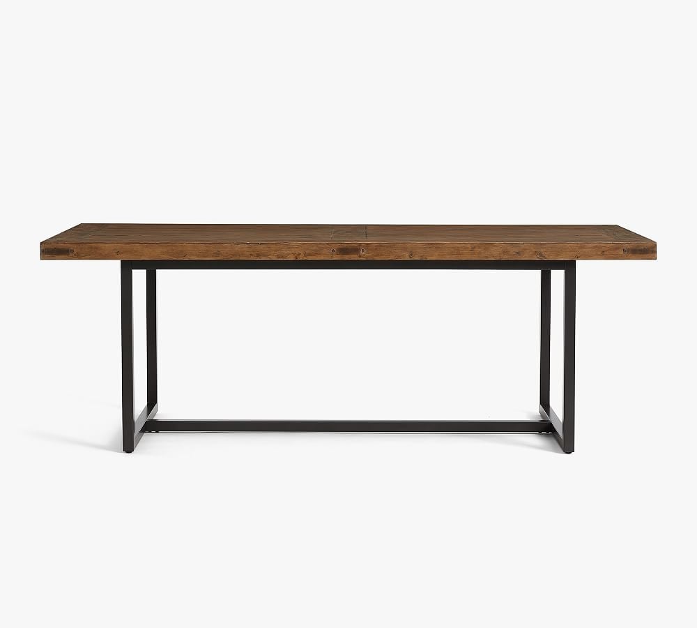 Malcolm Extending Dining Table, Glazed Pine, 86"-122" - Image 0