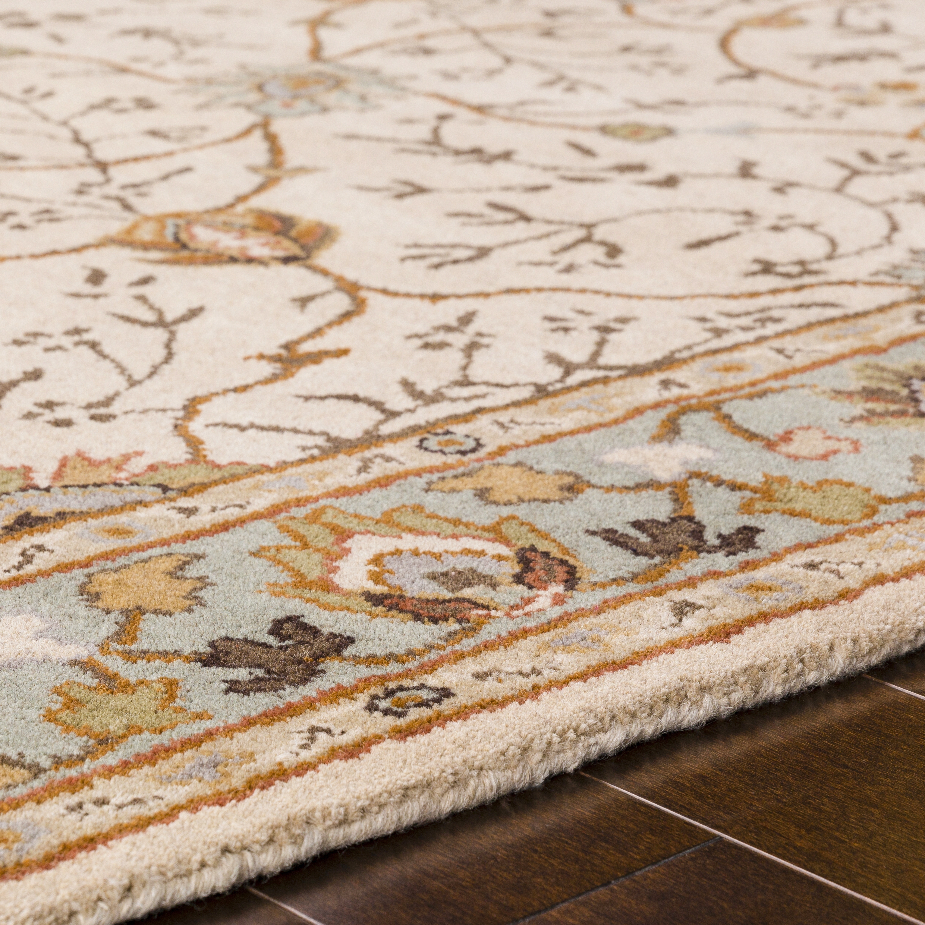 Caesar Beige Indoor 7'6" x 9'6" Handmade Rug - Image 3