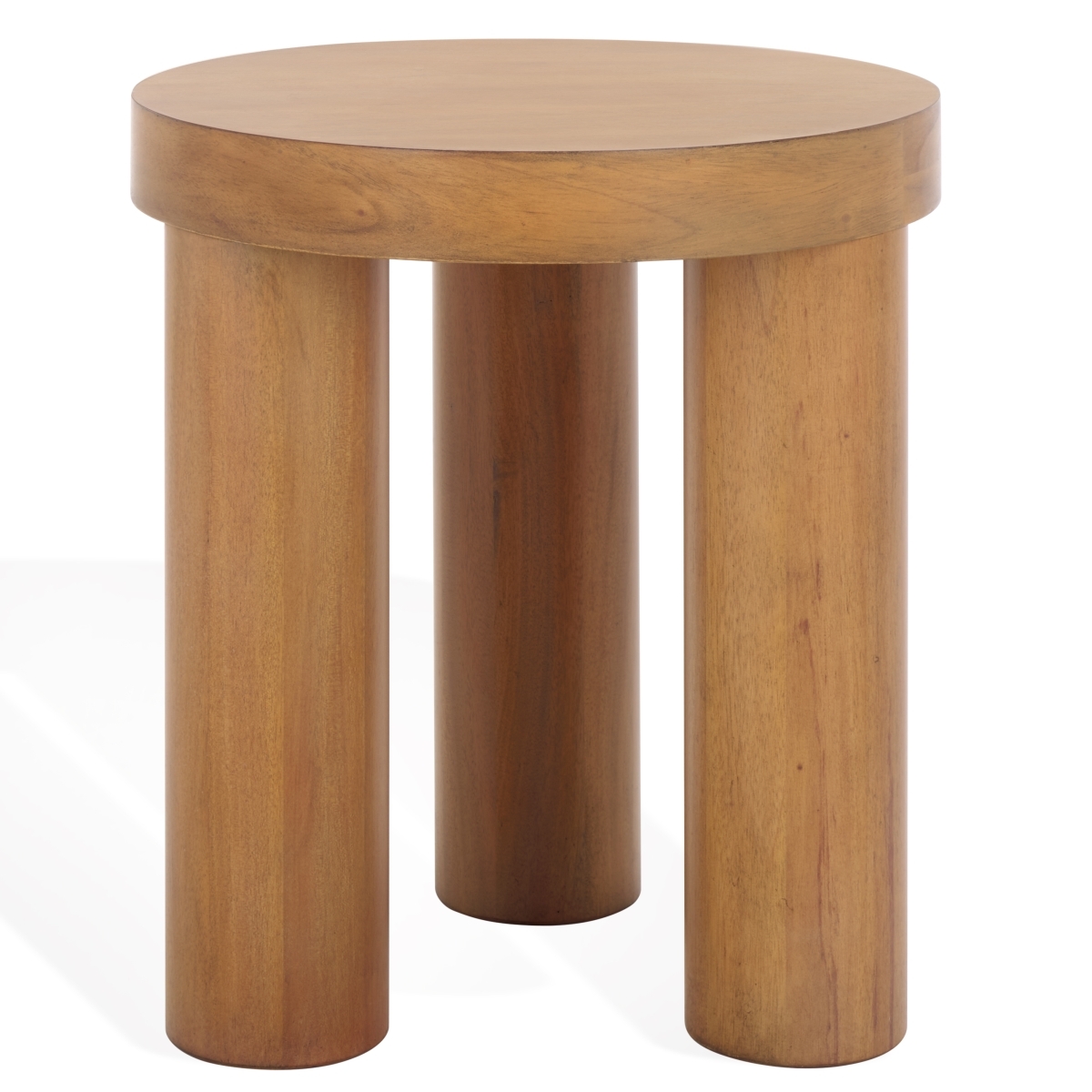 Bary Round 3 Leg Wood Accent Table - Natural - Image 5